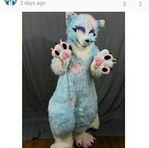Husky wolf fox fursuit mascot costume